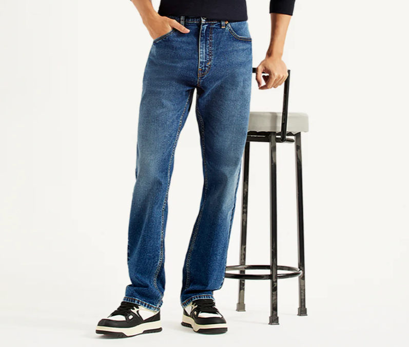 Dark Blue Straight Fit Jean’s
