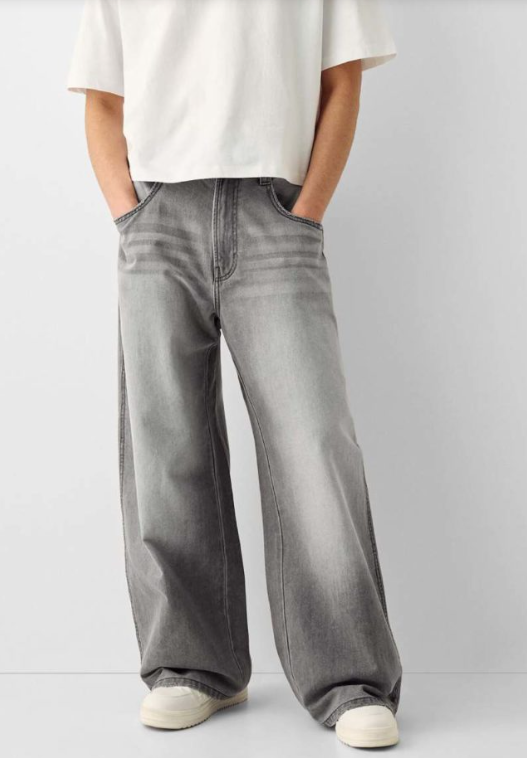 Cloud Grey Baggy fit jeans